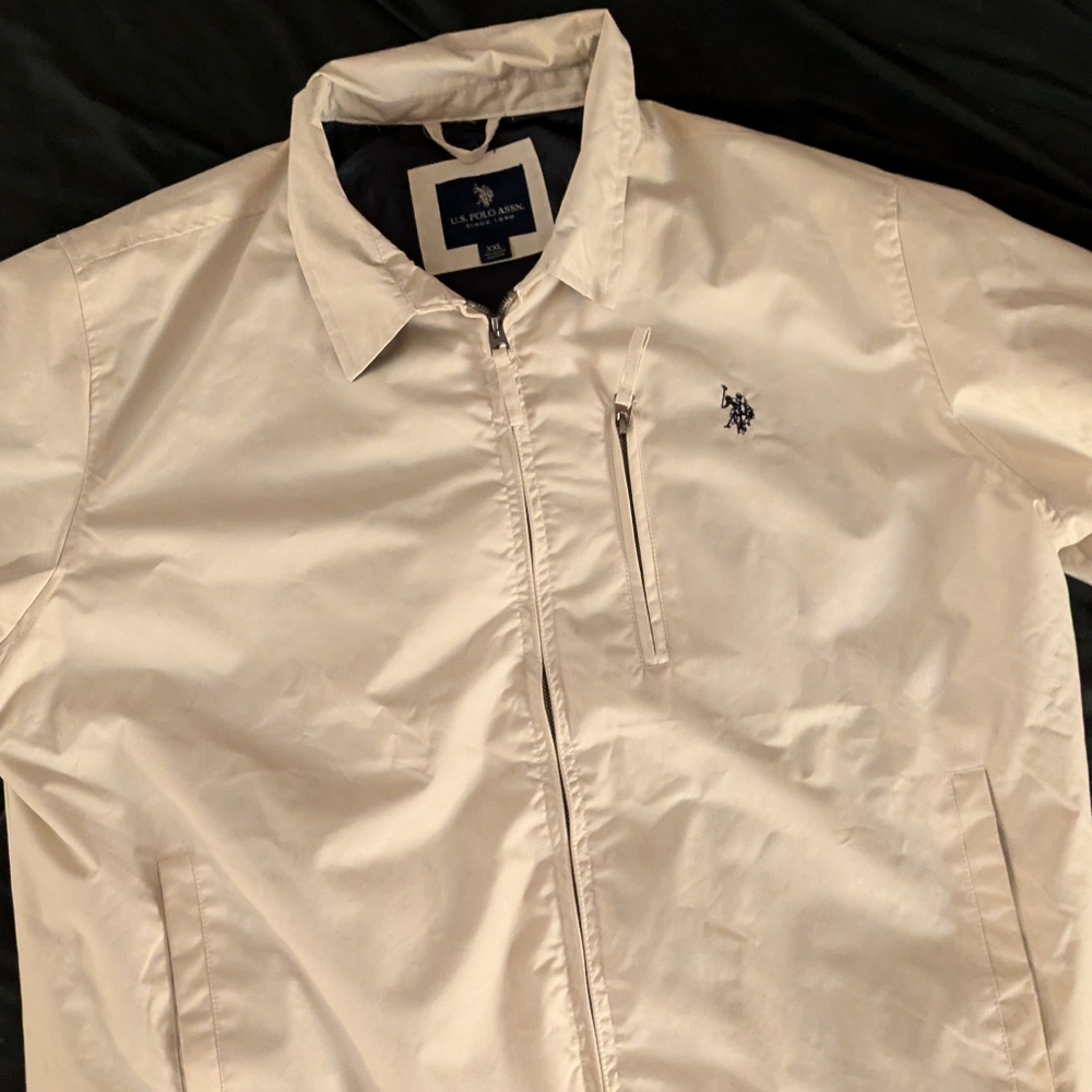 U.S. POLO ASSN Cream Golf Jacket